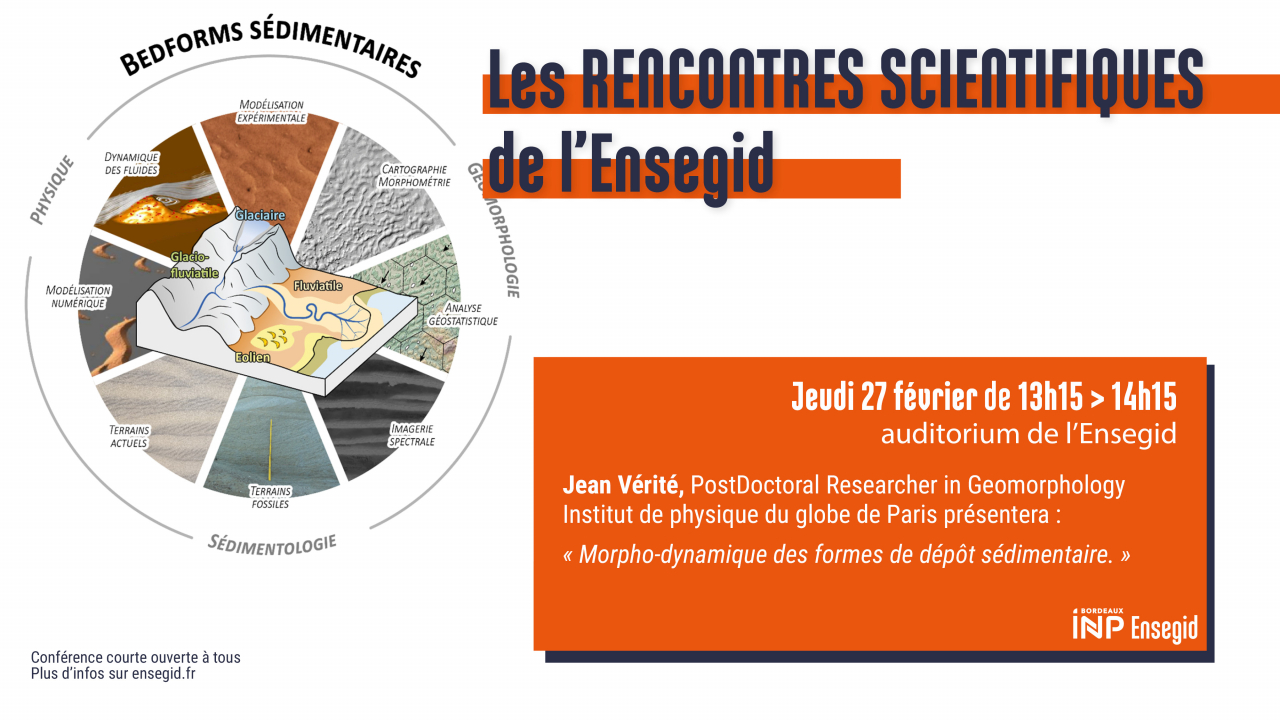 Rencontres Scientifiques de l'ENSEGID : Jean Vérité Rencontres Scientifiques de l'ENSEGID : Jean Vérité